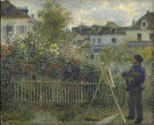 Renoir(Monet pinting in his garden)