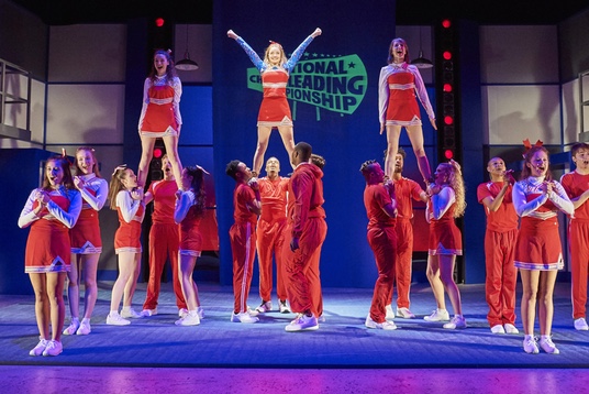 Bring It On The Musical Baldwin Wallace Theater Program Libretto by Jeff Whitty Music by Tom Kitt & Lin-Manuel Miranda Lyrics by Lin-Manuel Miranda & Amanda Green Directed by Victoria Bussert; Choreographed by Gregory Daniels; Musical Direction by David Pepin Photo by Roger Mastroianni