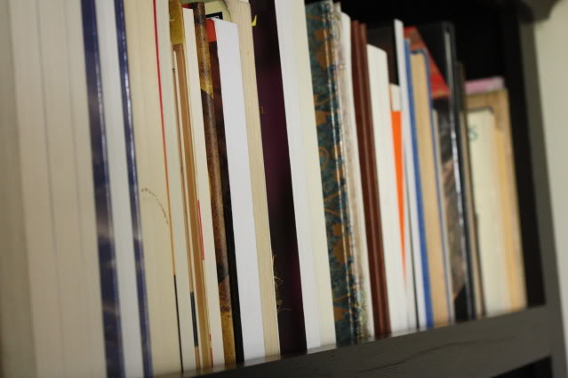 Loganberry Books sheds light on gender bias in literature through its Women's History Month backwards shelving display. (Photo courtesy of Loganberry Books) 