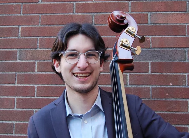 Young NEO Jazz Bassist Eli Leder Is Back Home from College and Playing at BLU Jazz+