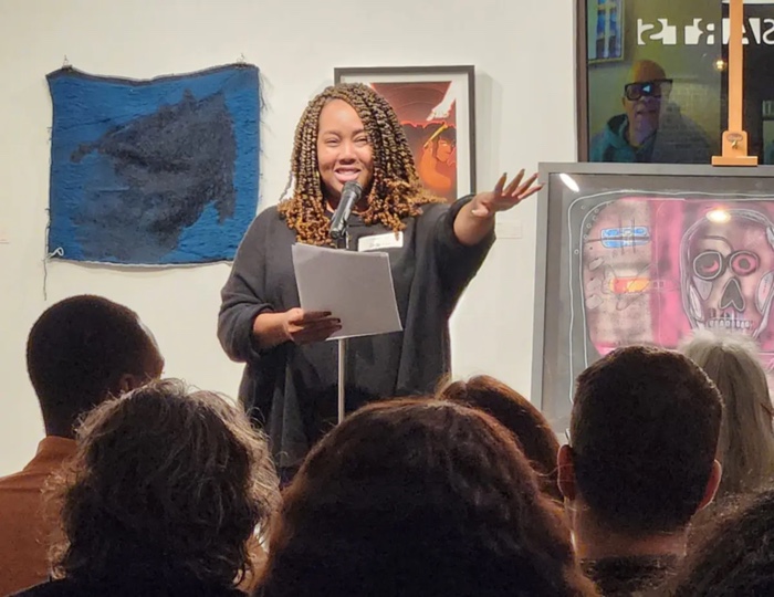 Poets Offer Reactions to Work at Heights Arts Gallery